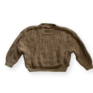 Goumi organic oversized sweater in pecan